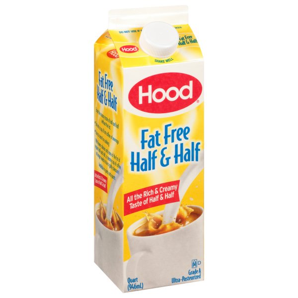 Hood Fat Free Half Half 32 Fl Oz Walmart Com Walmart Com