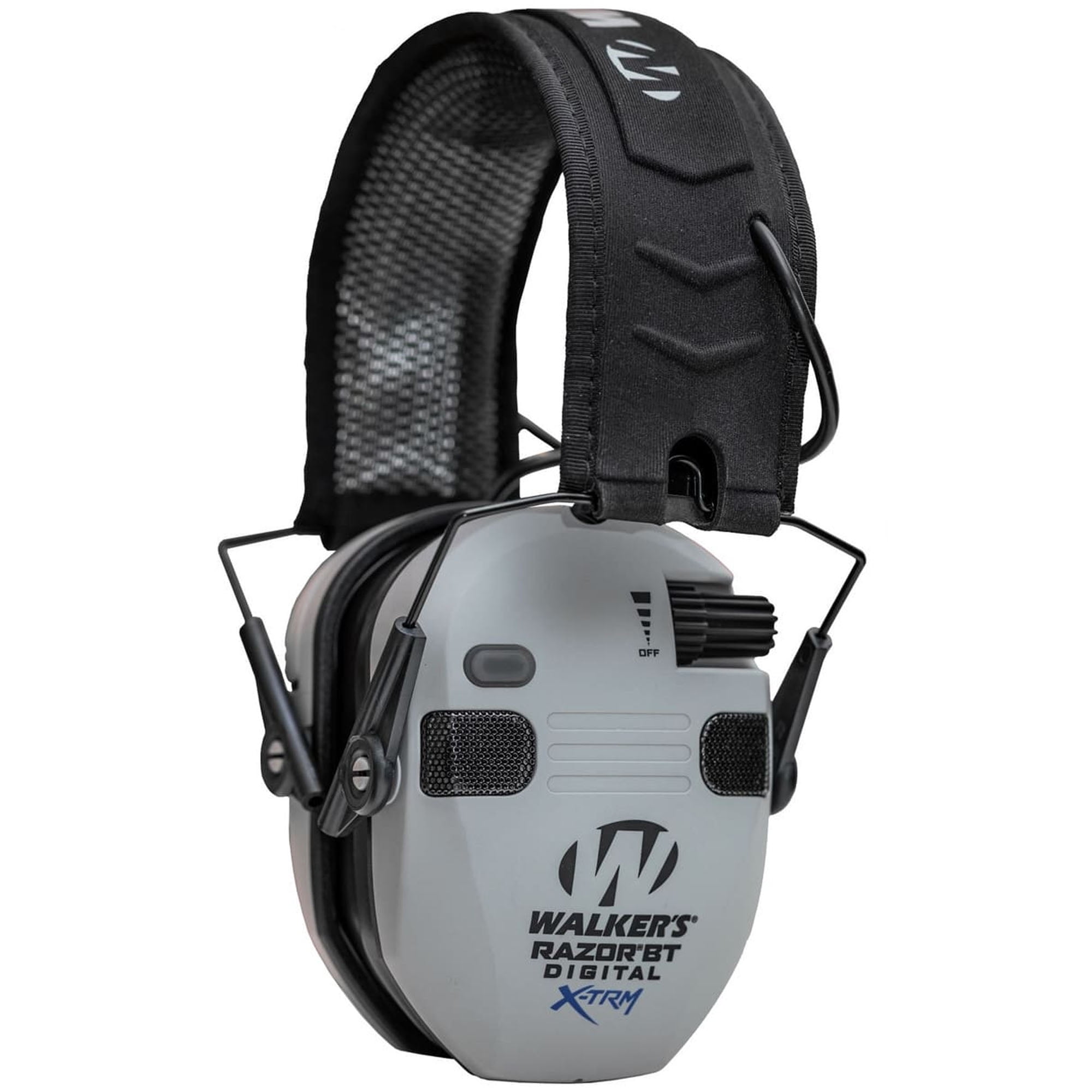 Walker's Game Ear Digital X-TRM Razor Bluetooth Ear Muffs, Noise Reduction Rating 24 dB, Grey