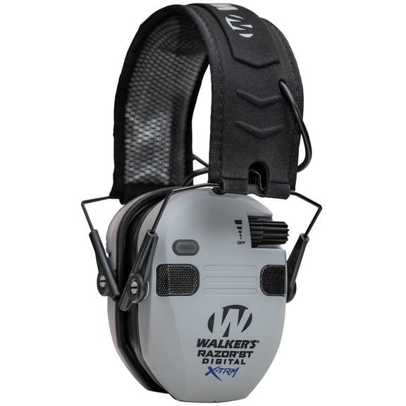 Walker's Game Ear Digital X-TRM Razor Bluetooth Ear Muffs, Noise Reduction Rating 24 dB, Grey