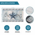 thumbnail image 6 of Texas Star Blue Placemats Set of 8, Farmhouse Country Branches Wooden Grain Placemats for Dining Table, Place Mats for Kitchen Tabletop, Waterproof Wipeable Dining Table Mats Set, 6 of 9