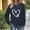 #0244-Navy, variant on Uootdi Womens Cute Print Daily Long Sleeve Shirts Round Neck Letter Graphic Sweatshirt Pullover Relaxed Fit Pullover Fall Clothes Gift