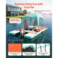 thumbnail image 2 of VEVOR Inflatable Floating Dock, 10 x 6 FT Inflatable Dock Platform, Non-Slip Water Air Mat with Portable Carrying Bag and Detachable Ladder, Floating Water Platform Island Raft for Pool Beach Ocean, 2 of 9