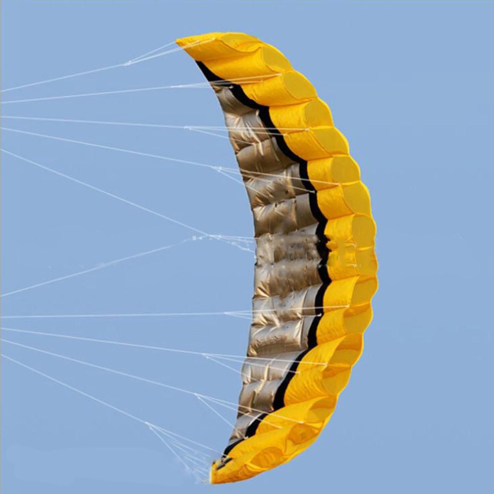 DimyFew 2.5 Line Kite, Seaside Beach Surfboard Flying Sport Parachute urfing Trainer Fly Yellow