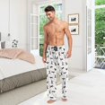 thumbnail image 6 of Top-kevin Blakc Dog Men's Pajama Pants Pjs Bottoms with Pockets Sleep Lounge Pants for Men, 6 of 13