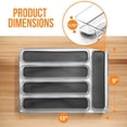 thumbnail image 5 of Lexi Home 5-Slot Drawer Organizer Clear Acrylic Silverware Organizer for Home Organization, 5 of 8