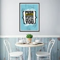 thumbnail image 3 of EzPosterPrints - Gym Inspiration Motivation Quotes - Poster Printing - Inspirational Motivational Wall Art Print for Home Office Decor - Push Yourself - 12X18 inches, 3 of 8
