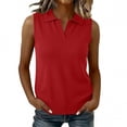 thumbnail image 2 of PNTUTB Fashion Tank Top for Women Sleeveless Top Casual Shirt Collar Solid-Color Minimalist Workwear Style Slim Breathable Comfortable Tank Tops, 2 of 6