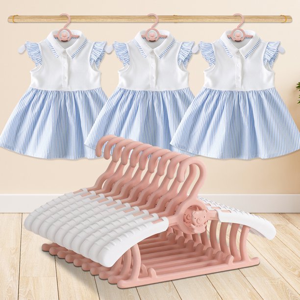 10 Uds. Percha extensible para ropa de niños, percha para pantalones infantiles, percha para abrigos para niños