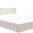thumbnail image 1 of 100% Egyptian Cotton 1 PCs Wrap Around Bed Skirt 18 inches (Pink,Twin), 1 of 5