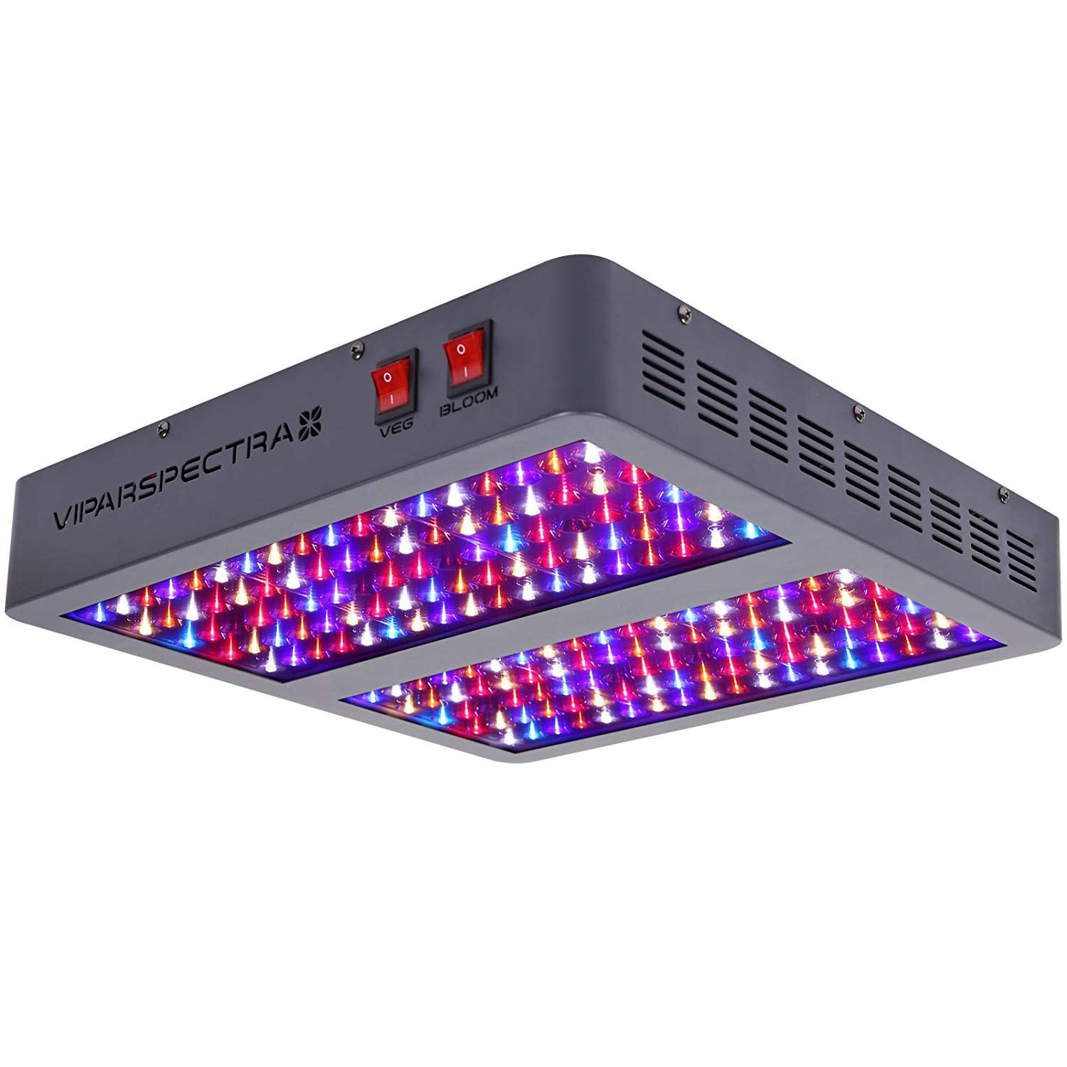 Full Spectrum Double Switch Plant Light for Indoor Plants Veg and Flower VIPARSPECTRA 900W LED Grow Light
