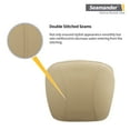 thumbnail image 3 of Seamander Pontoon Furniture Bucket Captain Seat, Tan/White Vinyl Plastic Frame, 3 of 5
