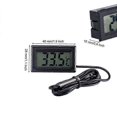 thumbnail image 3 of Termómetro digital LCD yuxing 2/4 piezas medidor de temperatura impermeable refrigerador color negro, 3 of 5