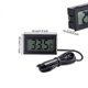 thumbnail image 3 of Paquete de 2/4 termómetros digitales LCD con sonda de sensor impermeable para frigorífico, 4 unidades, color blanco y negro, 3 of 5