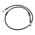 thumbnail image 1 of 100cm 39.37 "Longitud 10mm ID Motocicleta Línea de freno hidráulico Tubo de manguera de aceite 0 ° Cable trenzado de acero inoxidable para ATV Motocross Sport Bikes Negro, 1 of 1