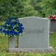 thumbnail image 5 of Sympathy Silks Artificial Cemetery Flowers - Blue Diamond Rose With Baby's Breath - Bouquet for Vase, 5 of 9