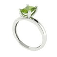 thumbnail image 2 of Clara Pucci 14K White Gold 1ct Peridot Solitaire Ring for Women, 2 of 8
