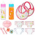 thumbnail image 2 of Set de alimentación para muñecas My Sweet Baby, de moda en color, con bolsa de juguetes, 13 unidades, 2 of 9