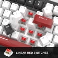 thumbnail image 4 of MageGee 75% Mechanical Gaming Keyboard, Compact Blue Backlit Wired Gaming Keyboards EVA Foam, Knob Control, 4 of 8
