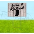 thumbnail image 1 of Born & Raised Indiana (18" x 24") Yard Sign, Includes Metal Step Stake, 1 of 6