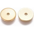 thumbnail image 2 of 20pcs 20Pcs 8mm Spacer Beads Golden Color Septal Bead Flat and Round Beads Loose Stopper Beads 304 Stainless Steel for DIY Crafts and Jewelry Making, 2 of 9