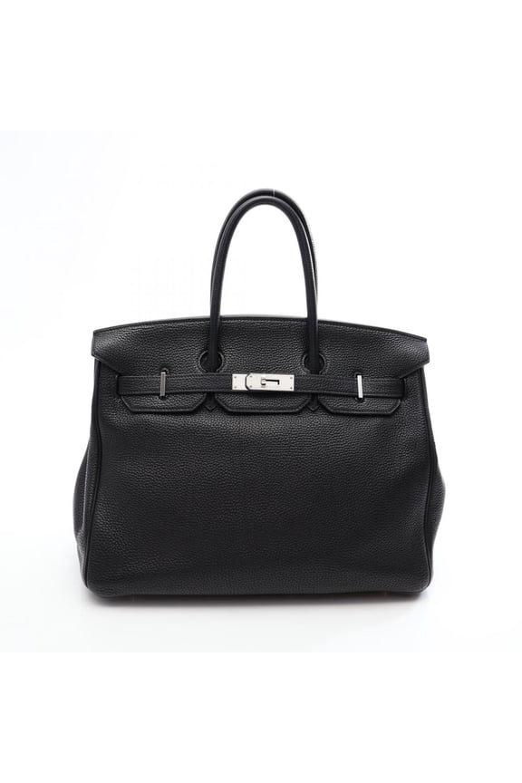 Pre-Owned Hermes Birkin 35 Handbag, Togo Leather, Women's, Black