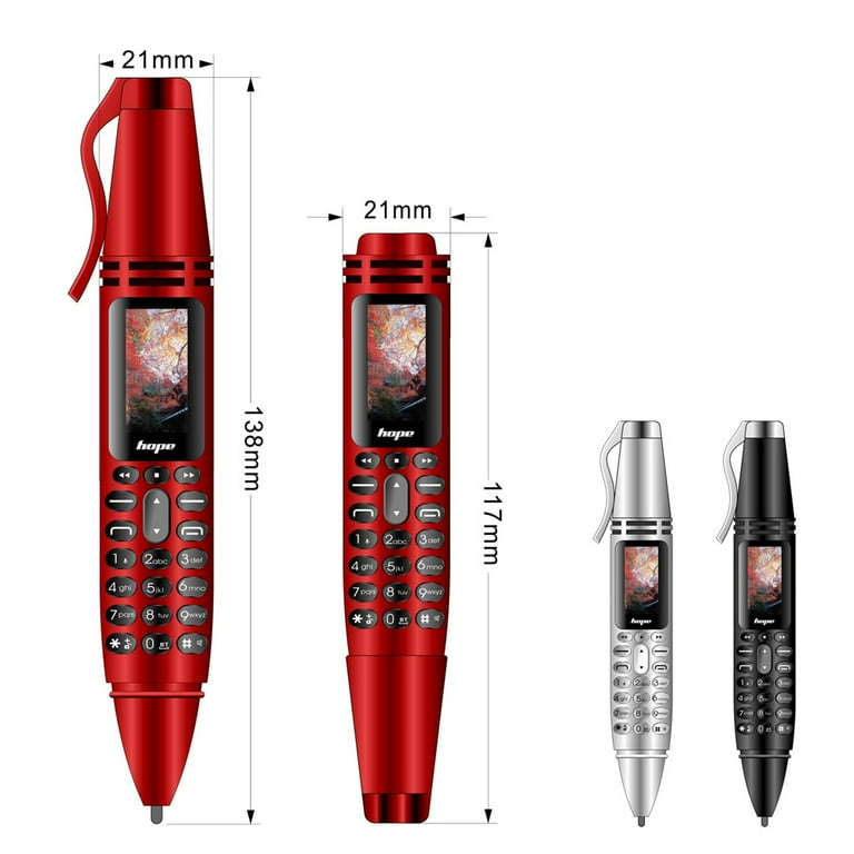 Ak007 Pen Type Mini Mobile Phone Inch Screen GsmBlue