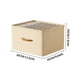 thumbnail image 3 of Caja de almacenamiento de tela plegable con asa de madera para organizar ropa, pantalones y armario. Cesta de almacenamiento plegable que ahorra espacio para usar en el dormitorio y el, 3 of 7