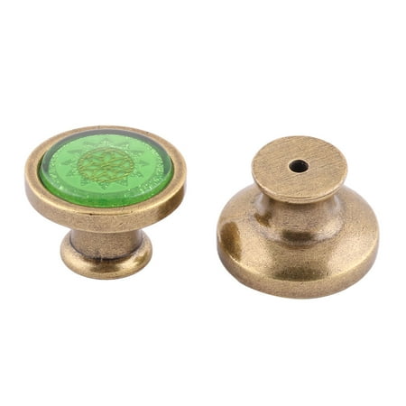 Sm Pull Green - Uxcell Home Acrylic Flower Print Cabinet Dresser Furniture Knob Pull Handle Green 2pcs