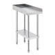 thumbnail image 1 of Yeshouse mesa de soporte para parrilla de acero inoxidable con certificación NSF, capacidad de 181 kg, patas ajustables y deflector de borde de 5 cm, ideal para equipos de restaurantes y hoteles, 1 of 7