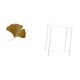 thumbnail image 5 of Esculturas de pared de hojas,Esculturas de pared de hierro forjado con forma de hojas de ginkgo,Escultura decorativa colgante de hojas de ginkgo para pared,Mesita de noche rectangular,Mesa, 5 of 8