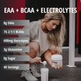 thumbnail image 3 of TC Nutrition Hydramino EAA + BCAA Powder - Essential Amino Acids Supplement w/ Glutamine and Electrolyte Powder For Max Recovery, Energy, Strength, and Hydration | 40 Servings (Vegan, Peach Rings), 3 of 5