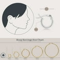 thumbnail image 2 of Kezef 925 Sterling Silver Hoop Earrings | 2mm High Polished Silver Hoops for Women, Men | Lightweight Earring 10mm Diameter, 2 of 7