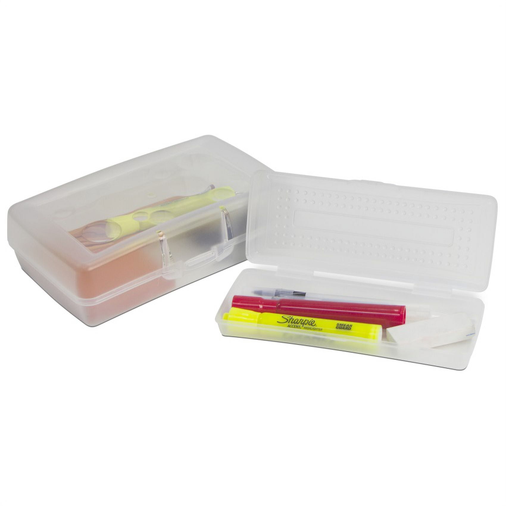 Storex Pencil Case, Clear (Box of 12)
