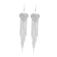thumbnail image 4 of Pendientes de borlas de amor,Pendientes colgantes con borlas y diamantes de imitación en forma de corazón,Joyas de moda para el día de San Valentín Pendientes Cumpleaños,Pendiente largo, 4 of 8