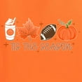 thumbnail image 6 of Wild Bobby Tis' The Season Pumpkin Spice Leaves Football Pumpkins Stars Halloween Women Graphic Tee, Orange, XX-Large, 6 of 6