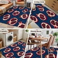 thumbnail image 5 of 3'x5' Area Rugs, Red Blue Fruit Indoor Outdoor Area Rug for Living Room Bedroom, Summer Fruits Geometric Art Washable Bathroom Rugs Kitchen Floor Carpet Mats Home Decor Aesthetic, 5 of 8
