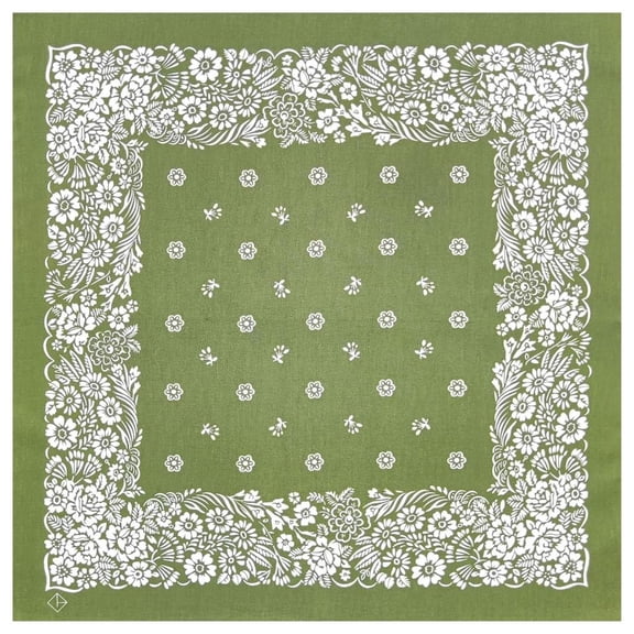 Ywmsfl Flower Print Headscarf for Party Square Pocket Vintage Bandanas Hiphop Dancing Bandana Outdoor Activity Cotton Headwrap
