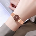 thumbnail image 3 of Ziurtnc Women Watch Quartz Movement Round Dial Adjustable Mesh Strap Bow Decor Time-checking High Accuracy Lady Daily Wristwatch Dating Timepiece, 3 of 8