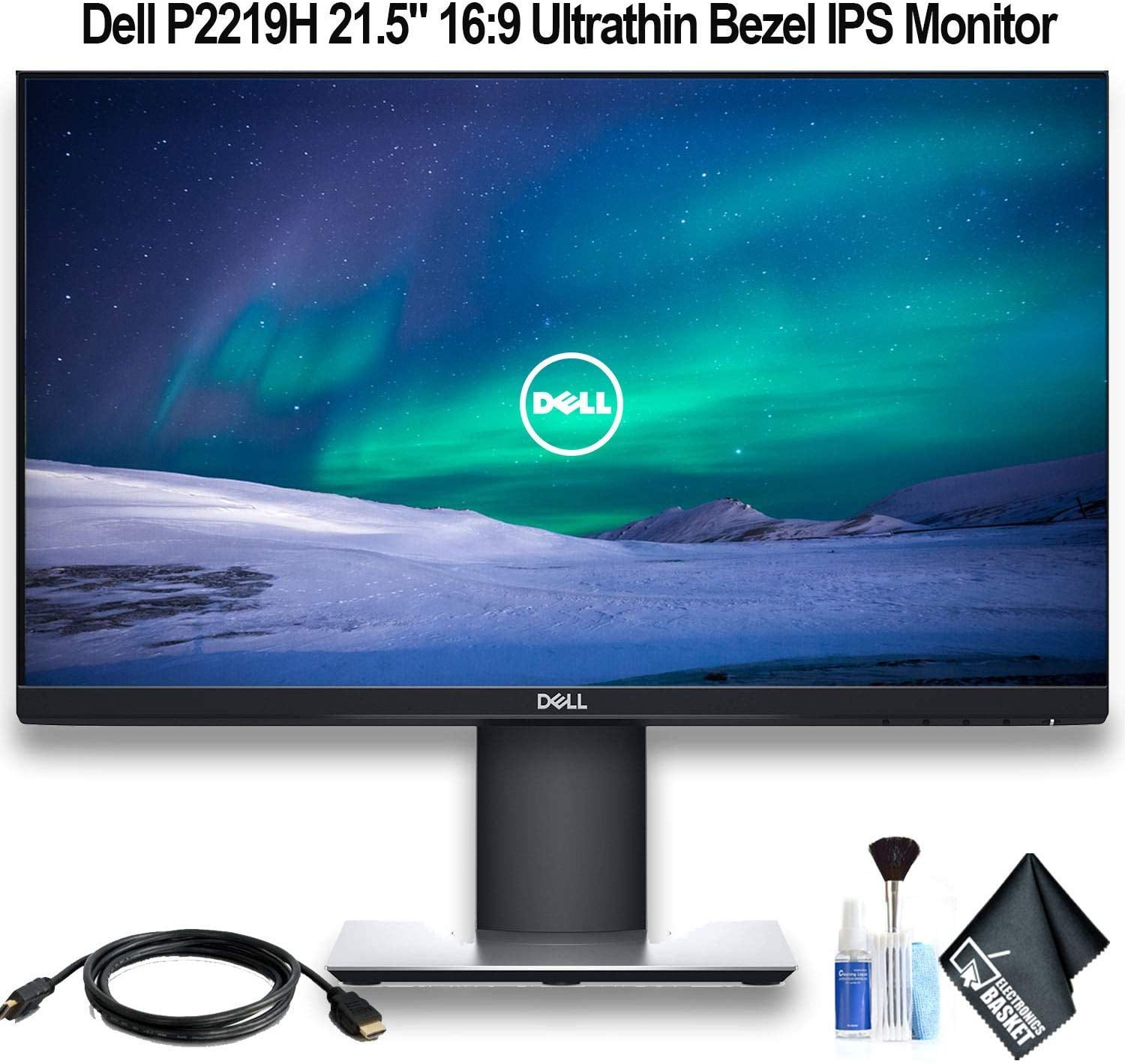 Dell P2219H 21.5" 16:9 Ultrathin Bezel IPS Monitor with HDMI Cable ...