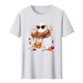 thumbnail image 6 of VKOYWKM Fall Tee Shirts for Women Ghost Graphic Tees Holiday Crew Neck Loose Fit Short Sleeve T-Shirt Casual Halloween T Shirt, 6 of 6