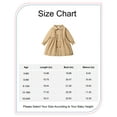 thumbnail image 2 of Infant Baby Girls Clothes Baby Girls Dress Long Sleeve Solid Color Lapel Dress 9-12 Months Girls Fall Winter Dress Brown, 2 of 6