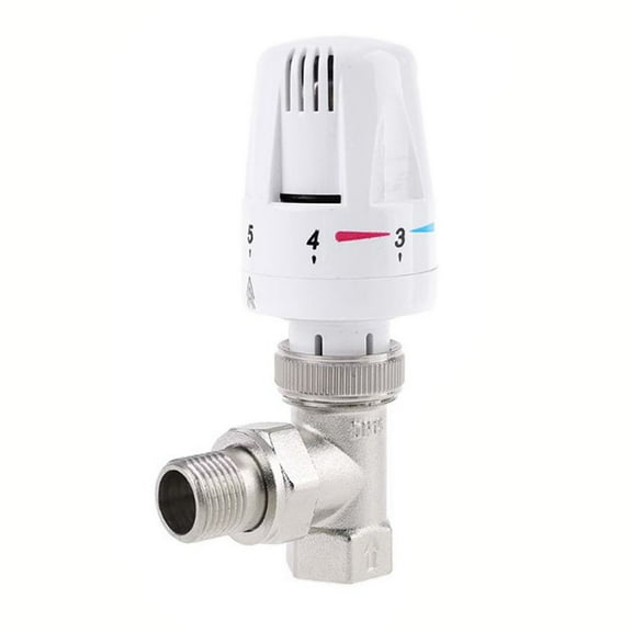 Leke Automatic Thermostatic Radiator Valve Thermostat Temperature Control Valve Angle Floor Heating Special Valve Copper DN15 DN20