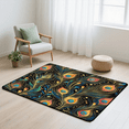 thumbnail image 6 of CURLYOOT Peacock Feather Area Rug 3x5 Ft Rugs for Entryway Entrance Kitchen, Washable Non Slip Abstract Indoor Floor Carpet for Bedroom Living Room, 6 of 7