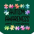 thumbnail image 4 of Inktastic Autism Awareness Support and Understanding Puzzle Pieces Boys or Girls Baby Bib, 4 of 4