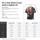 thumbnail image 5 of Fotbe Vibrant Rooster Painting Camisa Estampada de Manga Corta para Hombre, Casual de Verano, Estilo Playero, Sin Arrugas-4X-Large, 5 of 5