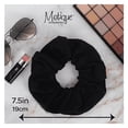 thumbnail image 5 of Motique Accessories Jumbo Cotton Scrunchie Hair Tie - Black, 5 of 5