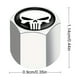thumbnail image 4 of 4 Uds. Tapas Vástago Válvula Neumático Coche Calavera Aire (plata) Blanco, 4 of 4