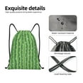 thumbnail image 4 of Xecao Cactus Pattern Sports Drawstring Backpack - String Swim Gym Bag with Wet Proof Pocket for Women&Men-Medium, 4 of 6