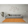 thumbnail image 3 of Ahgly Company Indoor Square Solid Orange Modern Area Rugs, 6' Square, 3 of 4