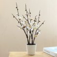 thumbnail image 4 of Rama grande, doble tenedor, flor de ciruelo falsa, flor en maceta, planta de simulación artificial, decoración, flor falsa, 4 of 5